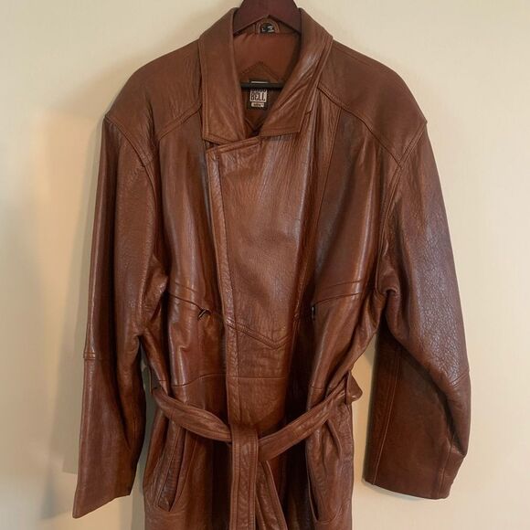 greg bell Other - Mens Large Brown Soft leather coat